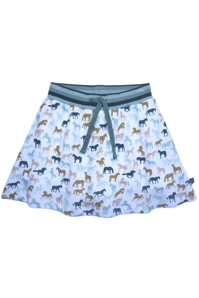 Enfant Terrible Skort with Horse All-Over Print in White-Jade