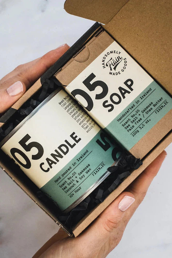 Fiáin Candle & Soap Gift Set | Large | Oakmoss-Gifts-Ohh! By Gum - Shop Sustainable