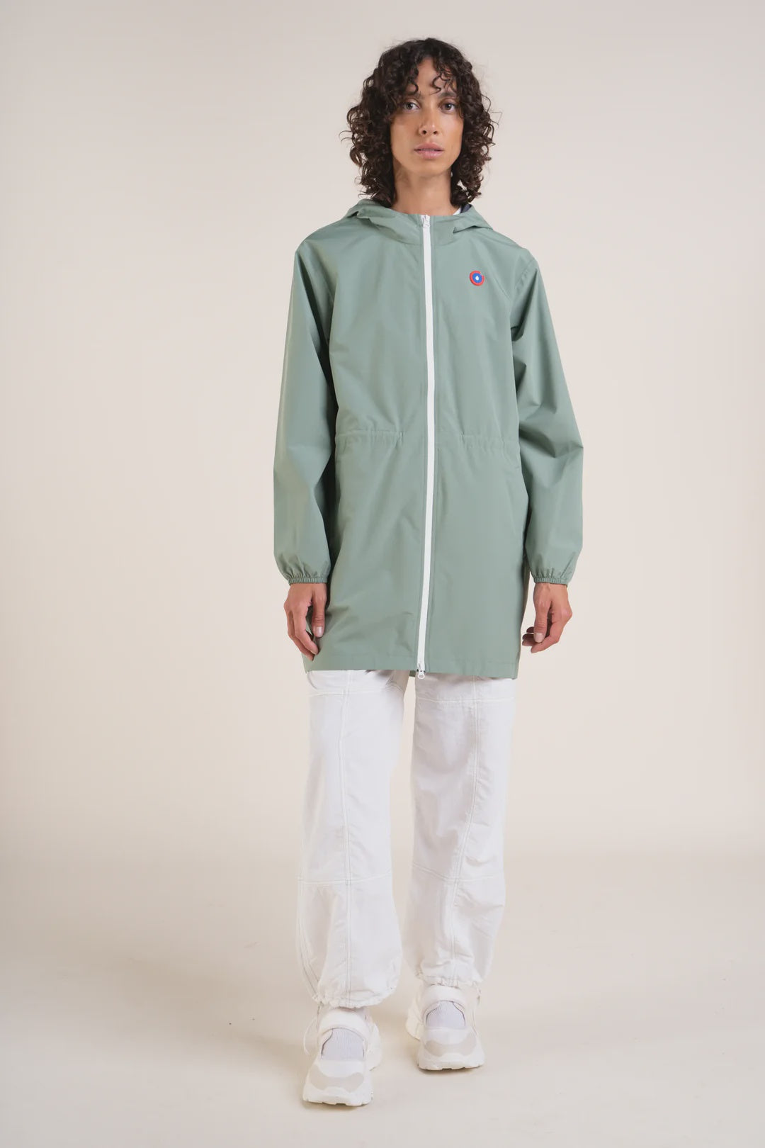 Flotte Amelot Sauge Green Long Raincoat-Womens-Ohh! By Gum - Shop Sustainable