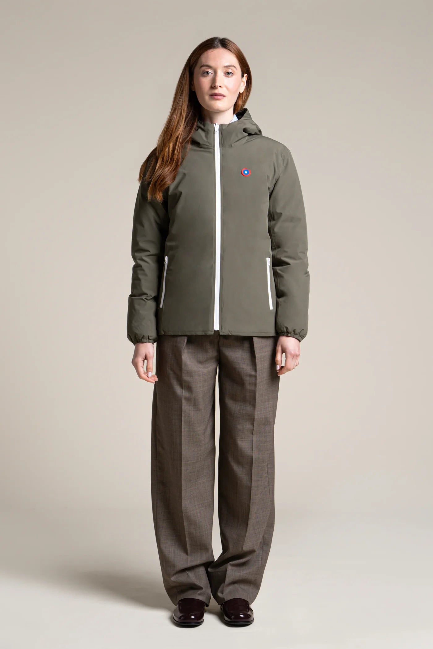 Flotte Charonne Khaki/Ombre Reversible Raincoat