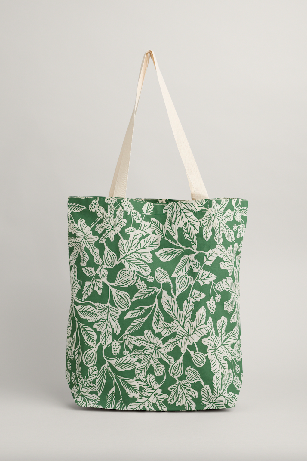 Foldaway Canvas Shopper- Fig Tree Lino Hedgerow-Womens-Ohh! By Gum - Shop Sustainable