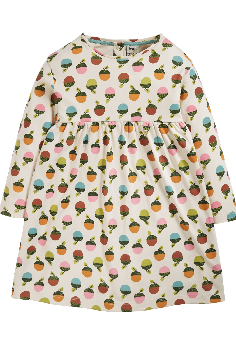 Frugi Amelia Dress in Autumn Acorns-Kids-Ohh! By Gum - Shop Sustainable