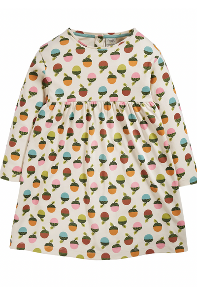 Frugi Amelia Dress in Autumn Acorns-Kids-Ohh! By Gum - Shop Sustainable