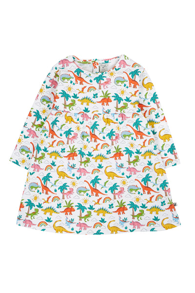 Frugi Amelia Dress in Dinoland-Kids-Ohh! By Gum - Shop Sustainable