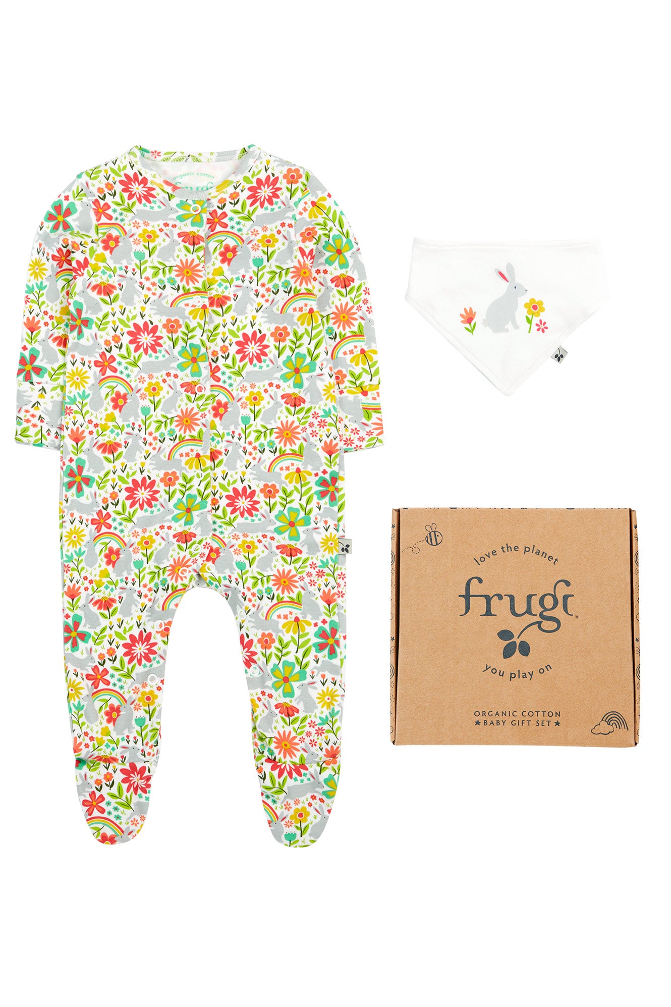 Frugi Bunny Bounce Gift Set in Soft White-Kids-Ohh! By Gum - Shop Sustainable