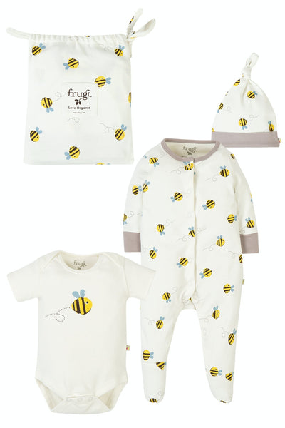 Frugi Buzzy Bee Baby Gift Set-Kids-Ohh! By Gum - Shop Sustainable