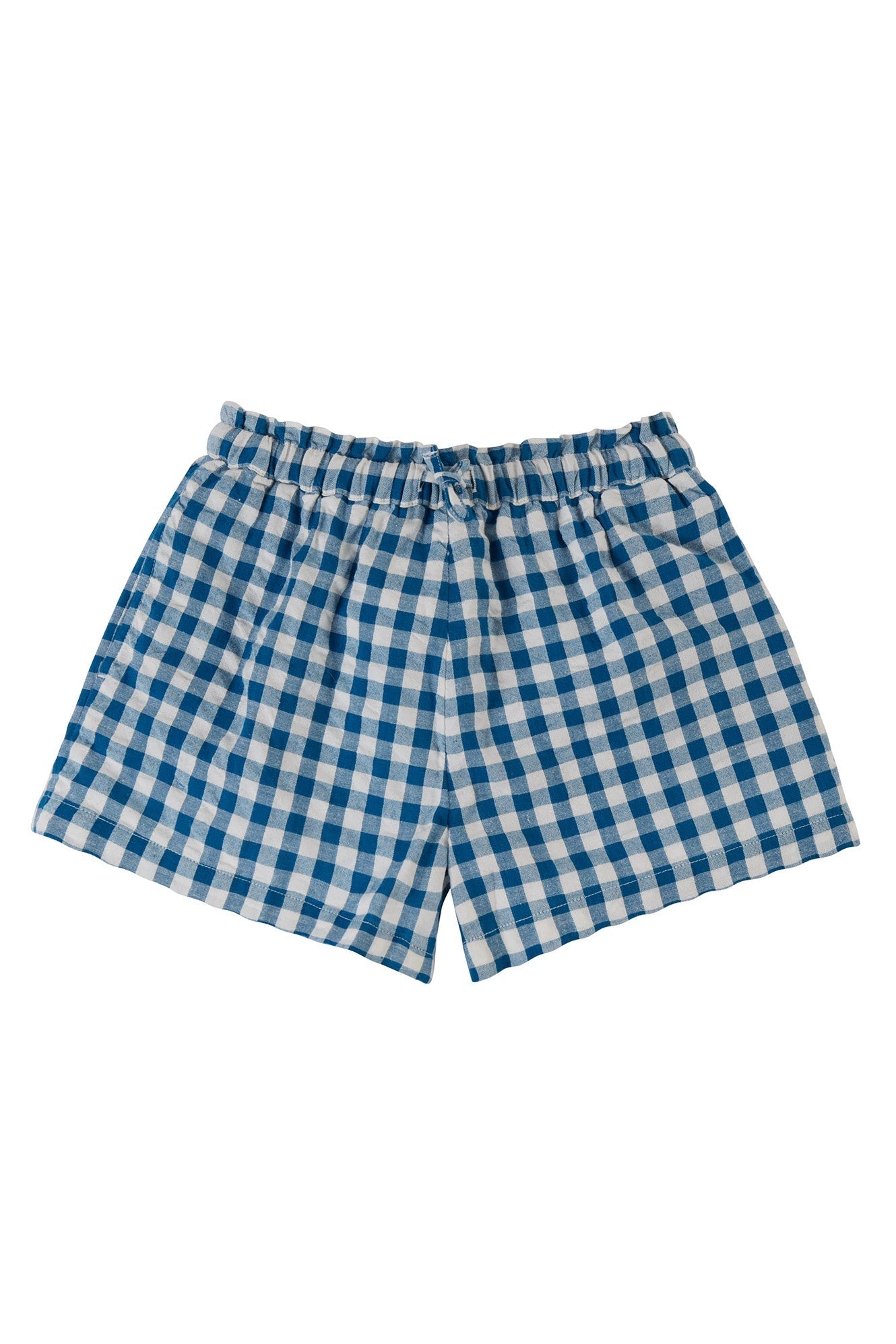 Frugi Catarina Shorts in Deep Sea Check-Kids-Ohh! By Gum - Shop Sustainable