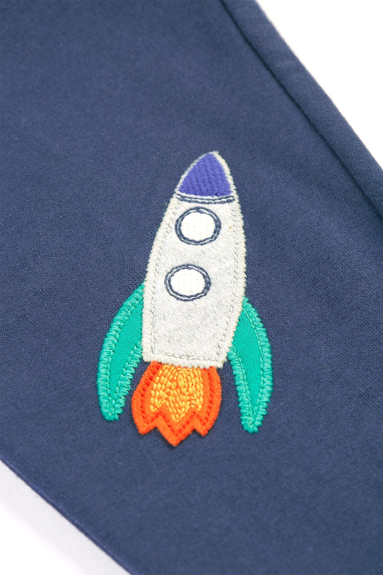 Frugi Character Crawlers - Navy Blue/Rocket-Kids-Ohh! By Gum - Shop Sustainable