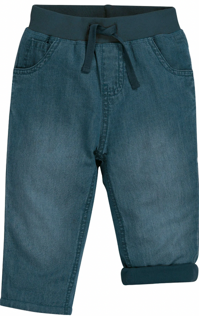 Frugi Comfy Lined Jeans in Chambray-Kids-Ohh! By Gum - Shop Sustainable