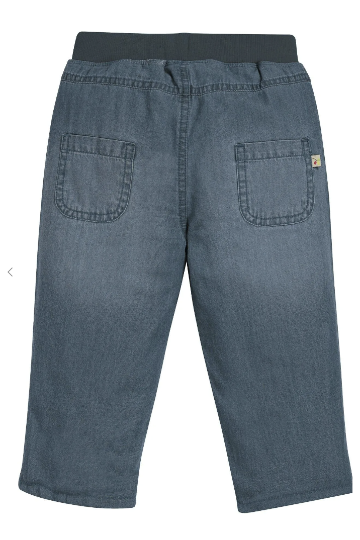 Frugi Comfy Lined Jeans in Chambray-Kids-Ohh! By Gum - Shop Sustainable