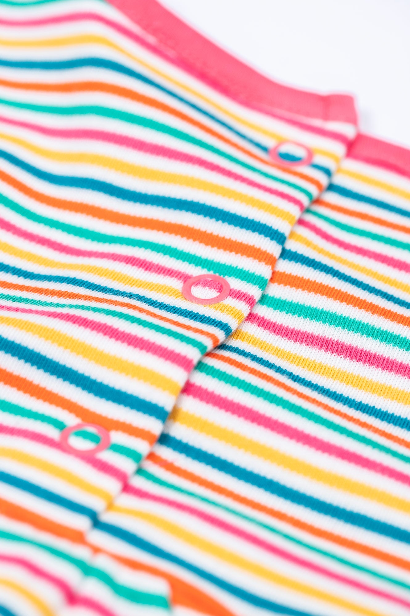 Frugi Dolcie Dress in Multi Stripe/Horse