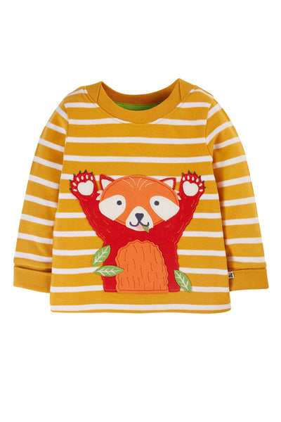 Frugi Easy On Top - Gold Breton Stripe/Red Panda-Kids-Ohh! By Gum - Shop Sustainable