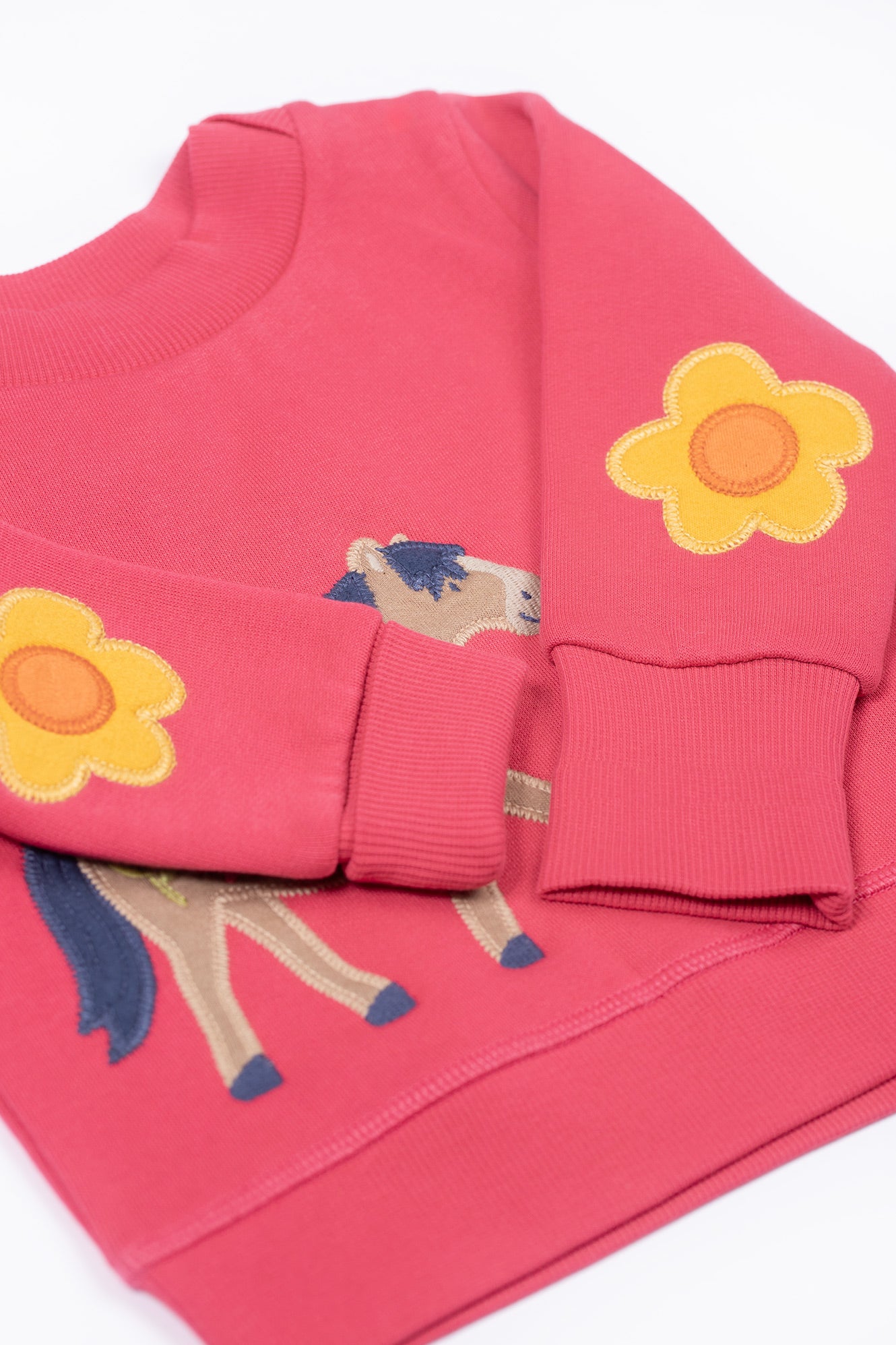 Frugi Easy on Jumper in Rose/Horse