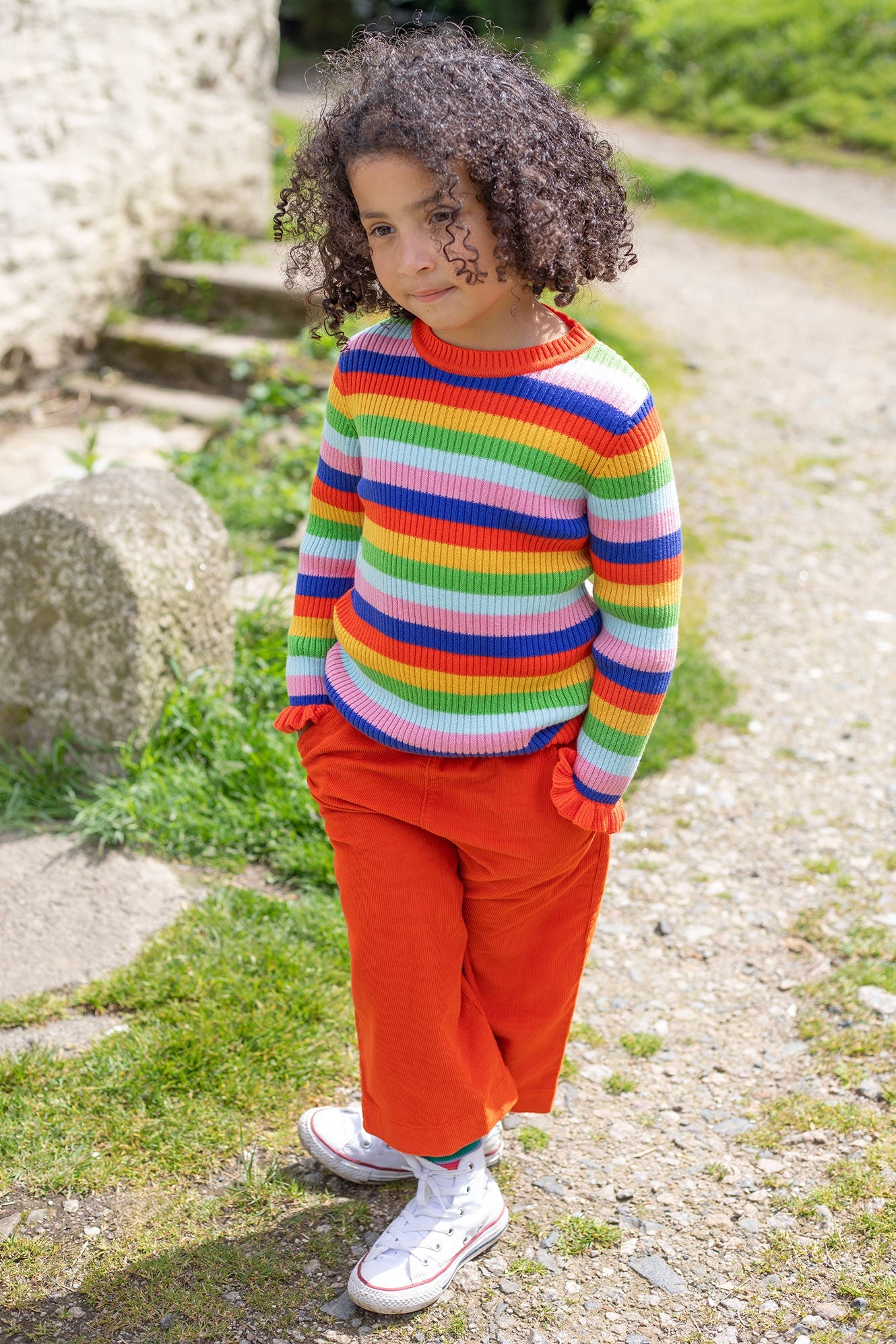 Frugi Eleanor Cord Culottes - Bonfire-Kids-Ohh! By Gum - Shop Sustainable