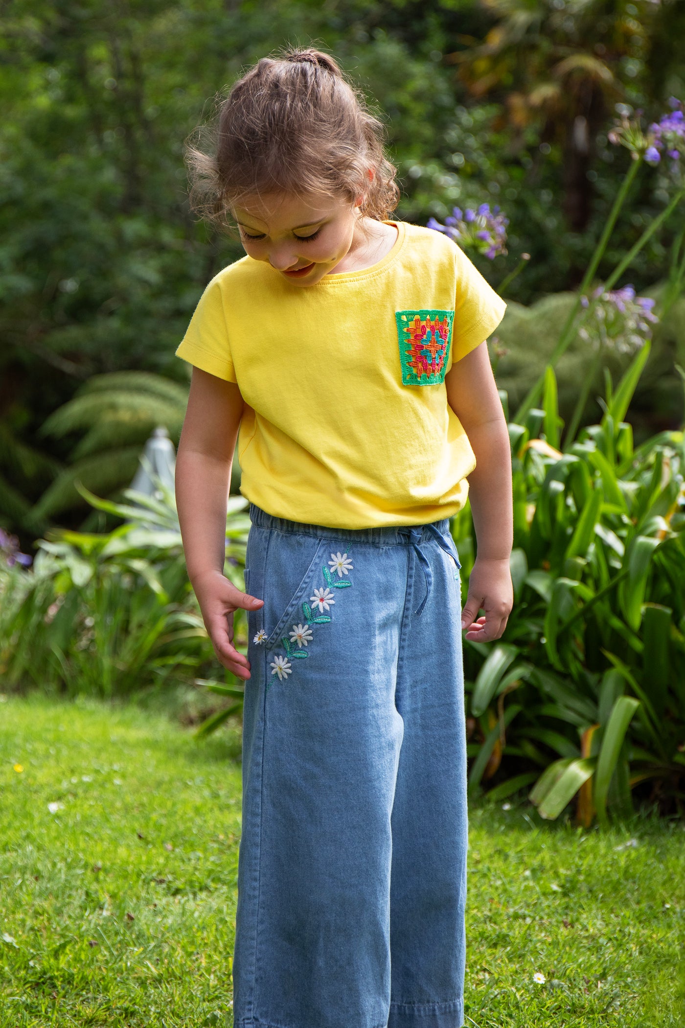 Frugi Eleanor Denim Culottes-Kids-Ohh! By Gum - Shop Sustainable