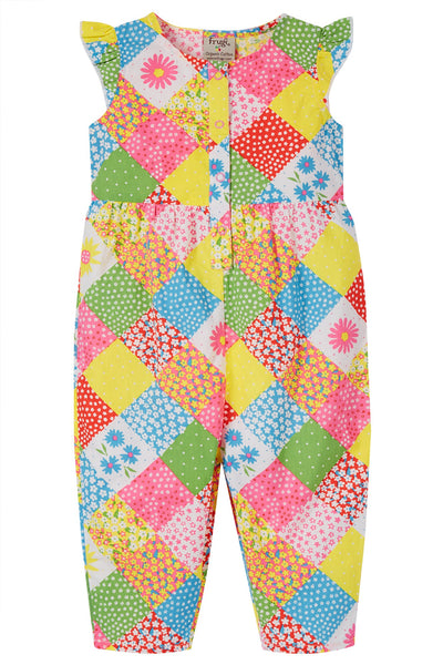 Frugi Etta Playsuit in Patchwork-Kids-Ohh! By Gum - Shop Sustainable