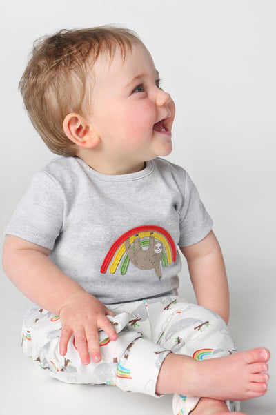 Frugi Frankie Summer Outfit - Sleepy Sloths-Kids-Ohh! By Gum - Shop Sustainable