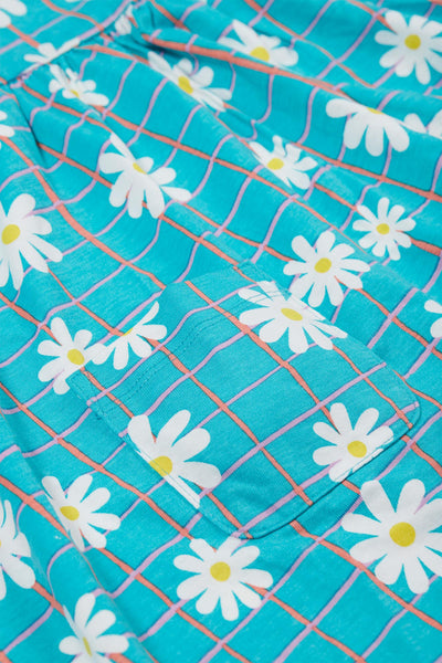 Frugi Holiday Summer Dress in Floral Check