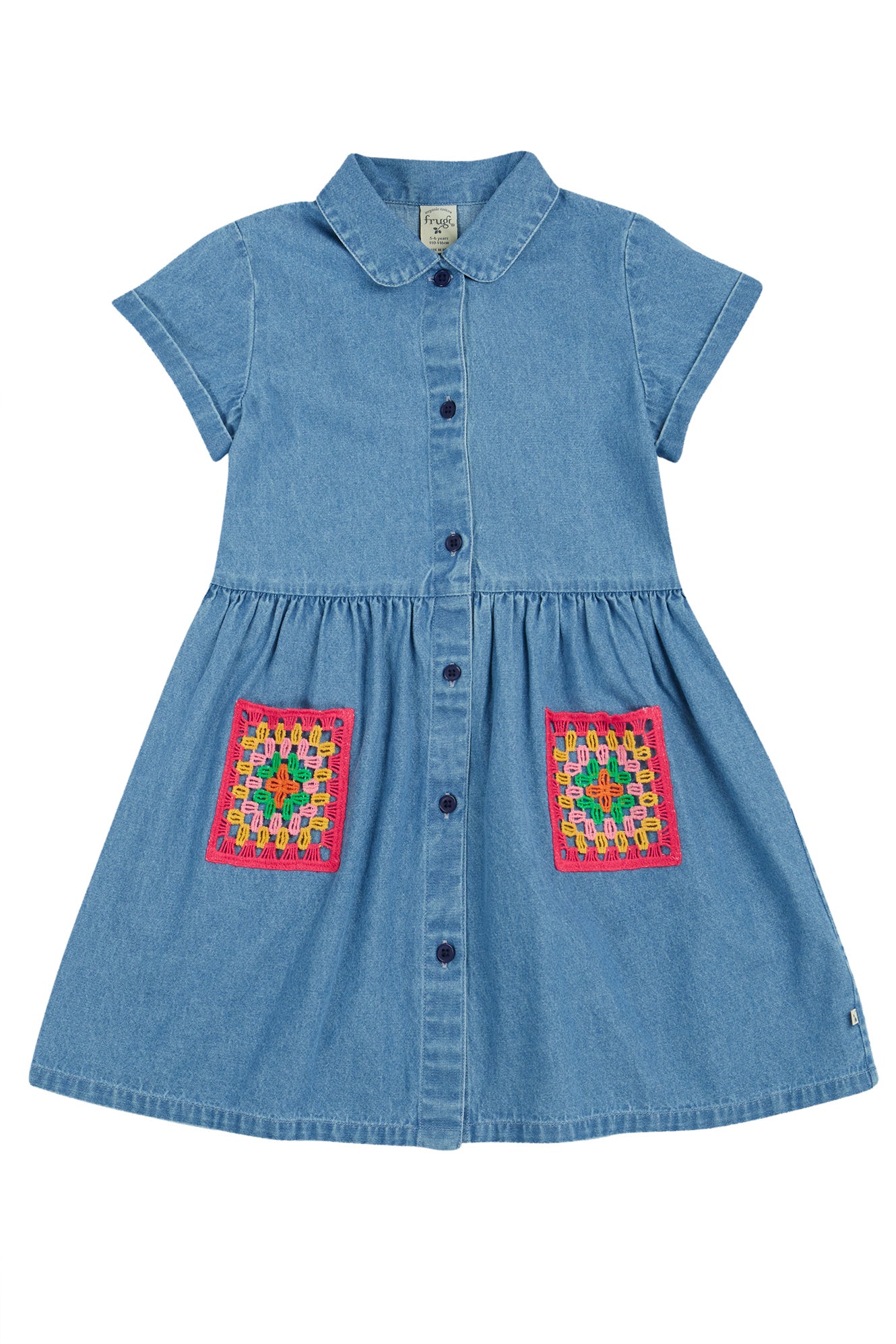 Frugi Kimberley Shirt Dress in Denim-Kids-Ohh! By Gum - Shop Sustainable