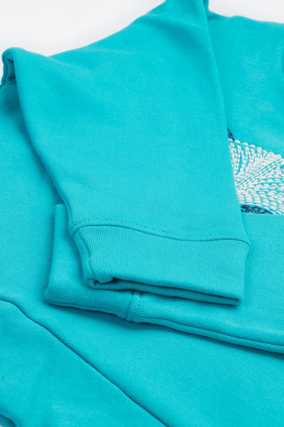 Frugi Lissie Oversized Hoodie - Sea Moss/Panda