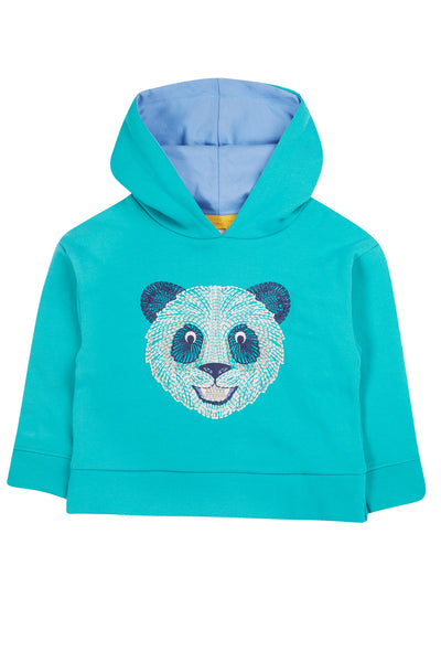 Frugi Lissie Oversized Hoodie - Sea Moss/Panda