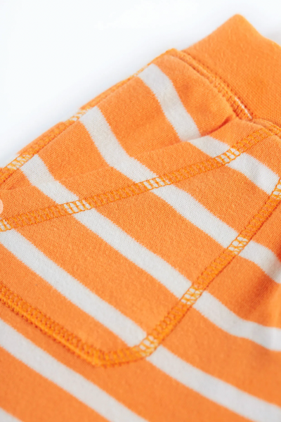 Frugi Little Ellis Shorts - Tangerine/Breton-Kids-Ohh! By Gum - Shop Sustainable