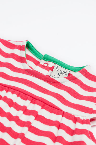 Frugi Little Layla Dress in Watermelon Stripe-Kids-Ohh! By Gum - Shop Sustainable