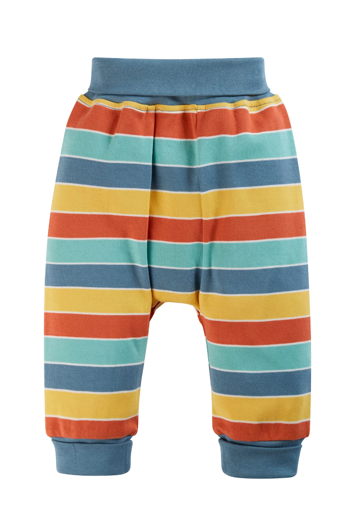 Frugi Little Parsnip Outfit in Moss Rainbow Stripe/Sheep-Kids-Ohh! By Gum - Shop Sustainable