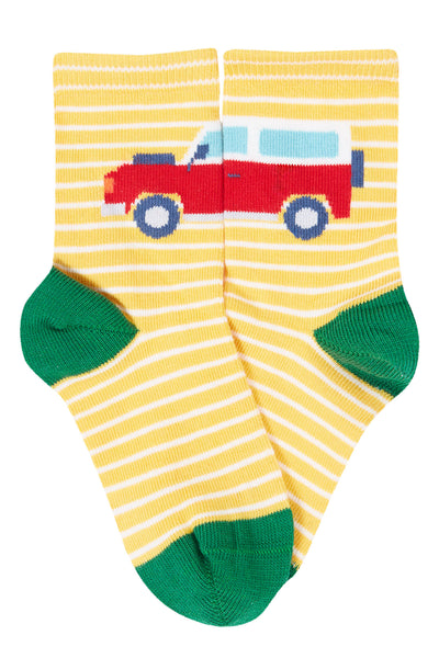 Frugi Little Socks 3 Pack in Farm Multipack
