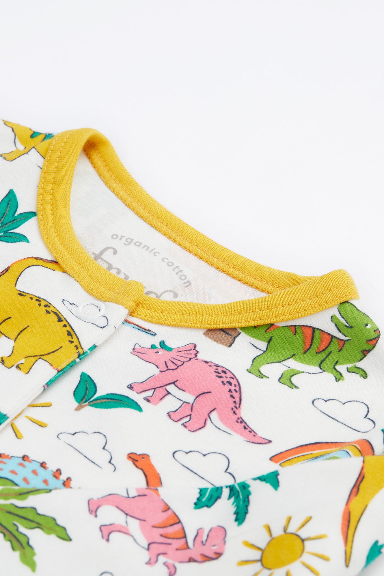 Frugi Lovely Babygrow in Dinoland-Kids-Ohh! By Gum - Shop Sustainable