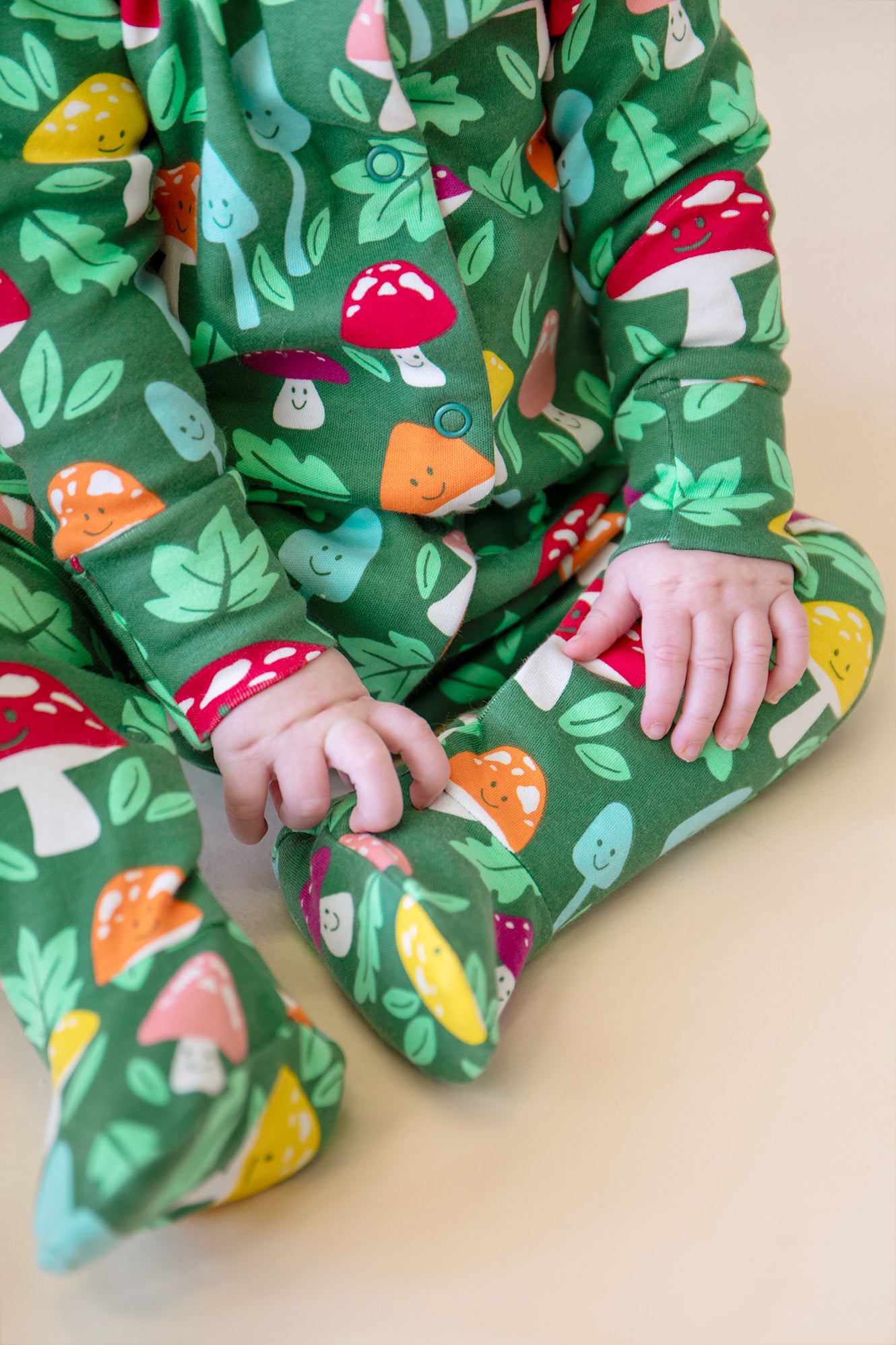 Frugi Lovely Babygrow in Fun Guys