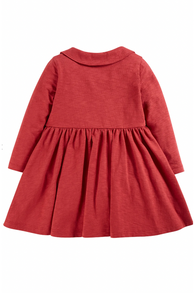 Frugi Marisa Dress in Rosehip/Flowers-Kids-Ohh! By Gum - Shop Sustainable