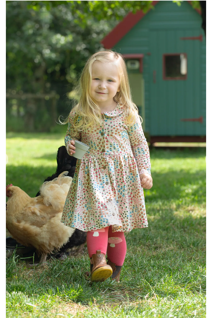 Frugi Marta Dress in Floral Fun-Kids-Ohh! By Gum - Shop Sustainable