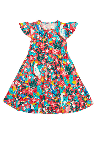 Frugi Morwenna Skater Dress - Birds of Paradise