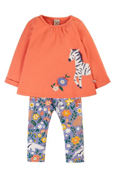 Frugi Opal Outfit - Cantaloupe Friends-Kids-Ohh! By Gum - Shop Sustainable