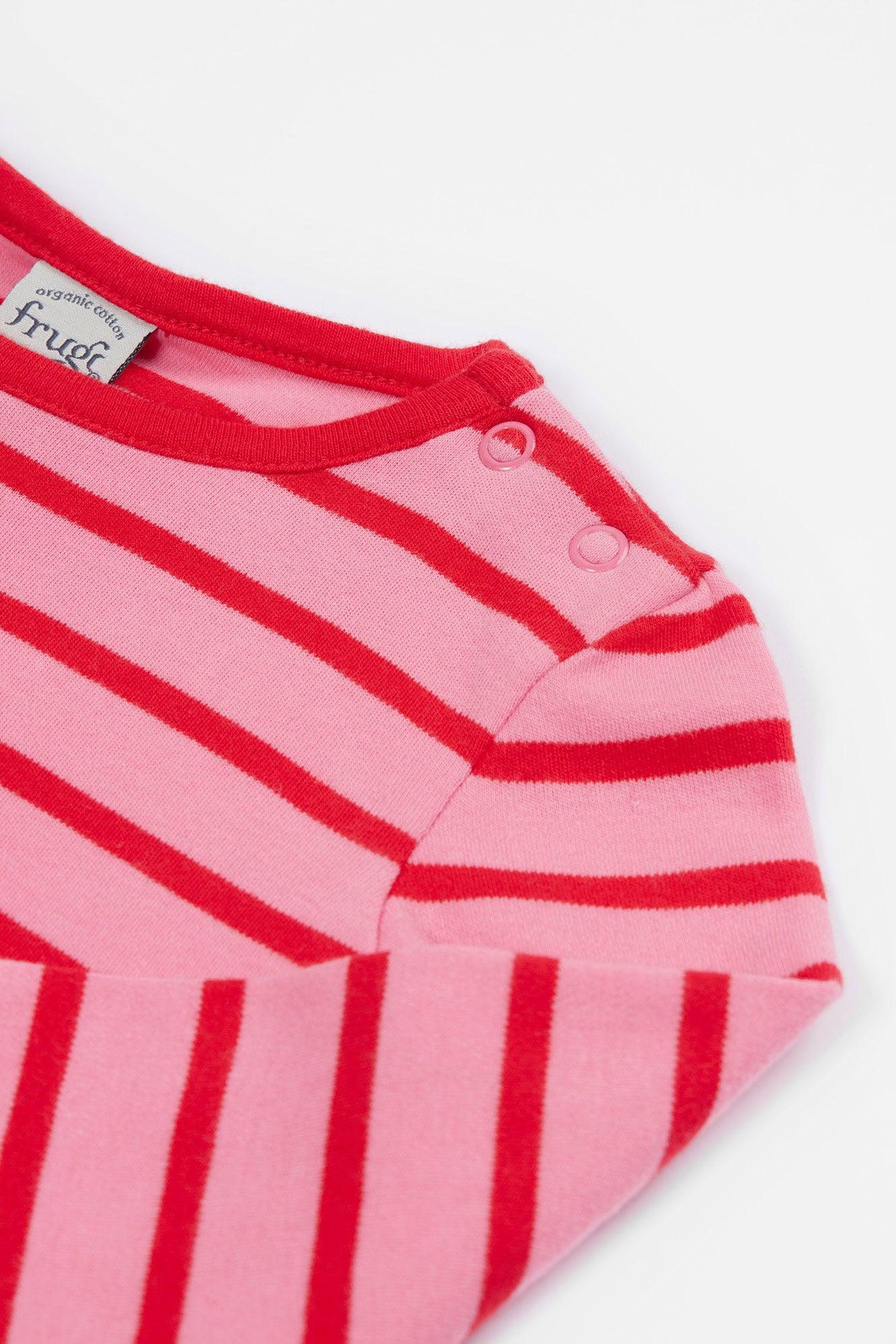 Frugi Ottlie Outfit in Watermelon Breton-Kids-Ohh! By Gum - Shop Sustainable