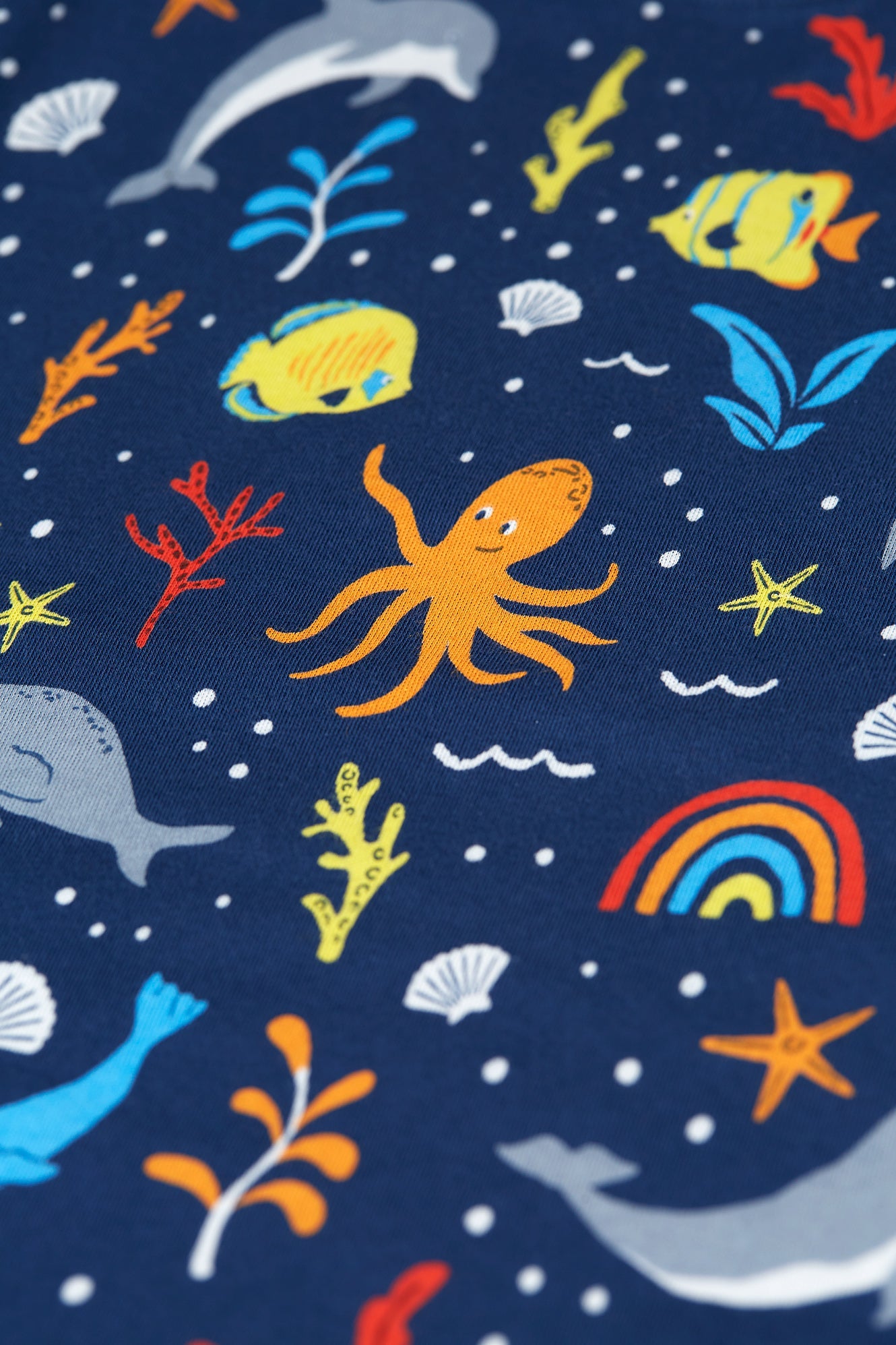 Frugi Parsnip Pants in Rainbow Sea-Kids-Ohh! By Gum - Shop Sustainable