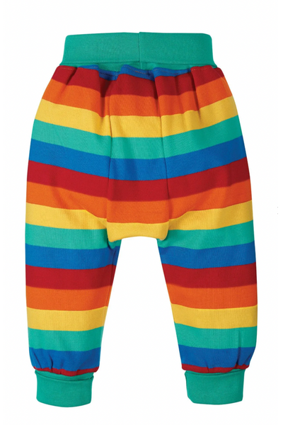 Frugi Parsnip Pants in Rainbow Stripe