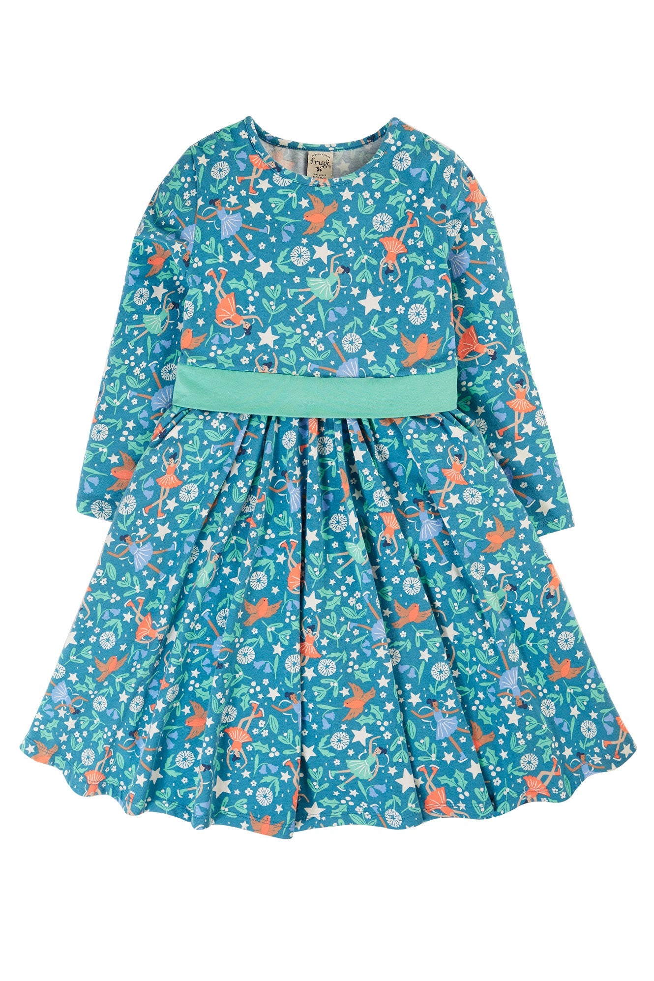 Frugi Party Skater Dress - Enchanted Forest-Kids-Ohh! By Gum - Shop Sustainable