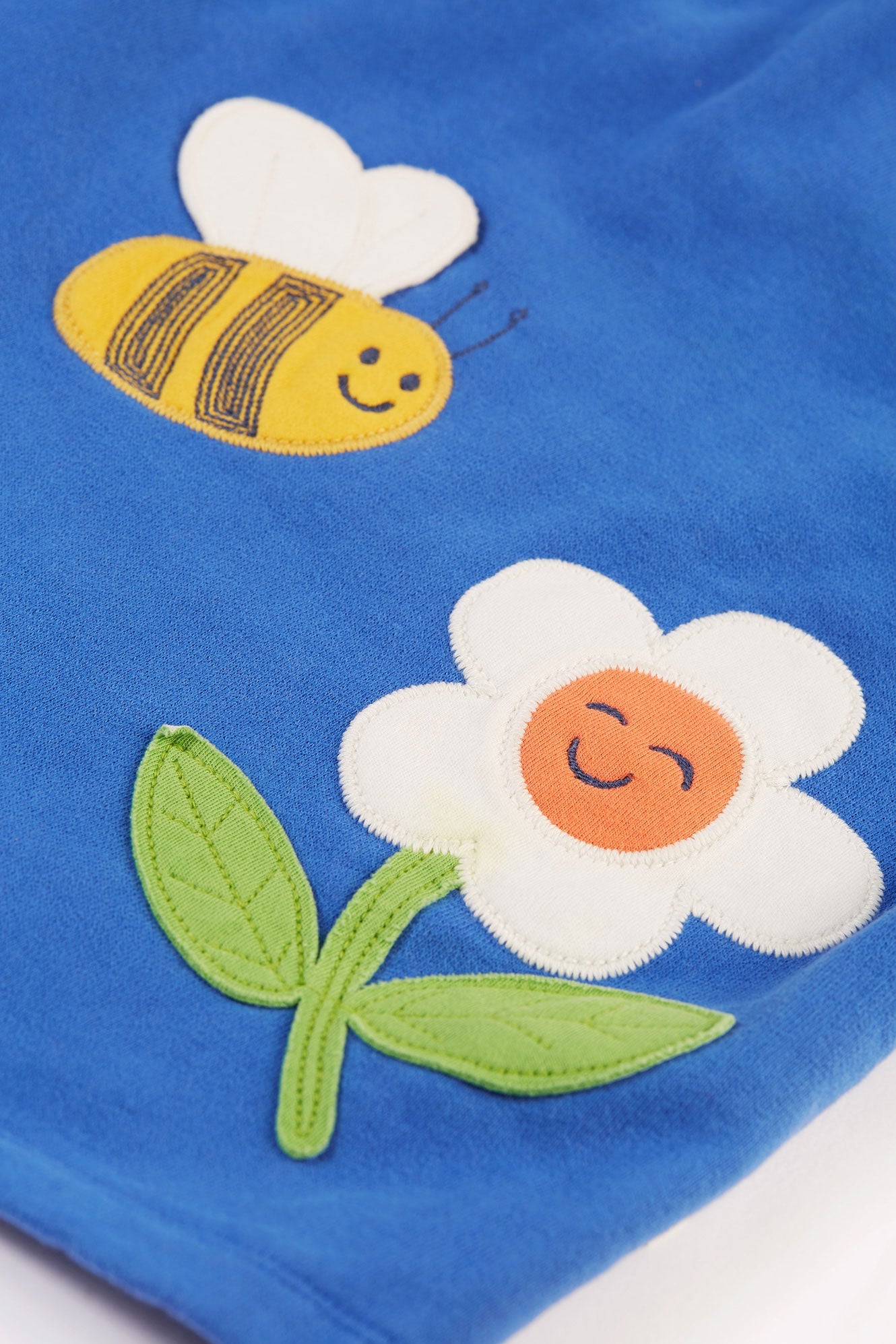 Frugi Polly Pinafore Outfit - Blue Tang/Retro Happy-Kids-Ohh! By Gum - Shop Sustainable