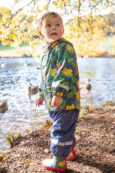 Frugi Printed Puddle Buster Coat in Be Hoppy!