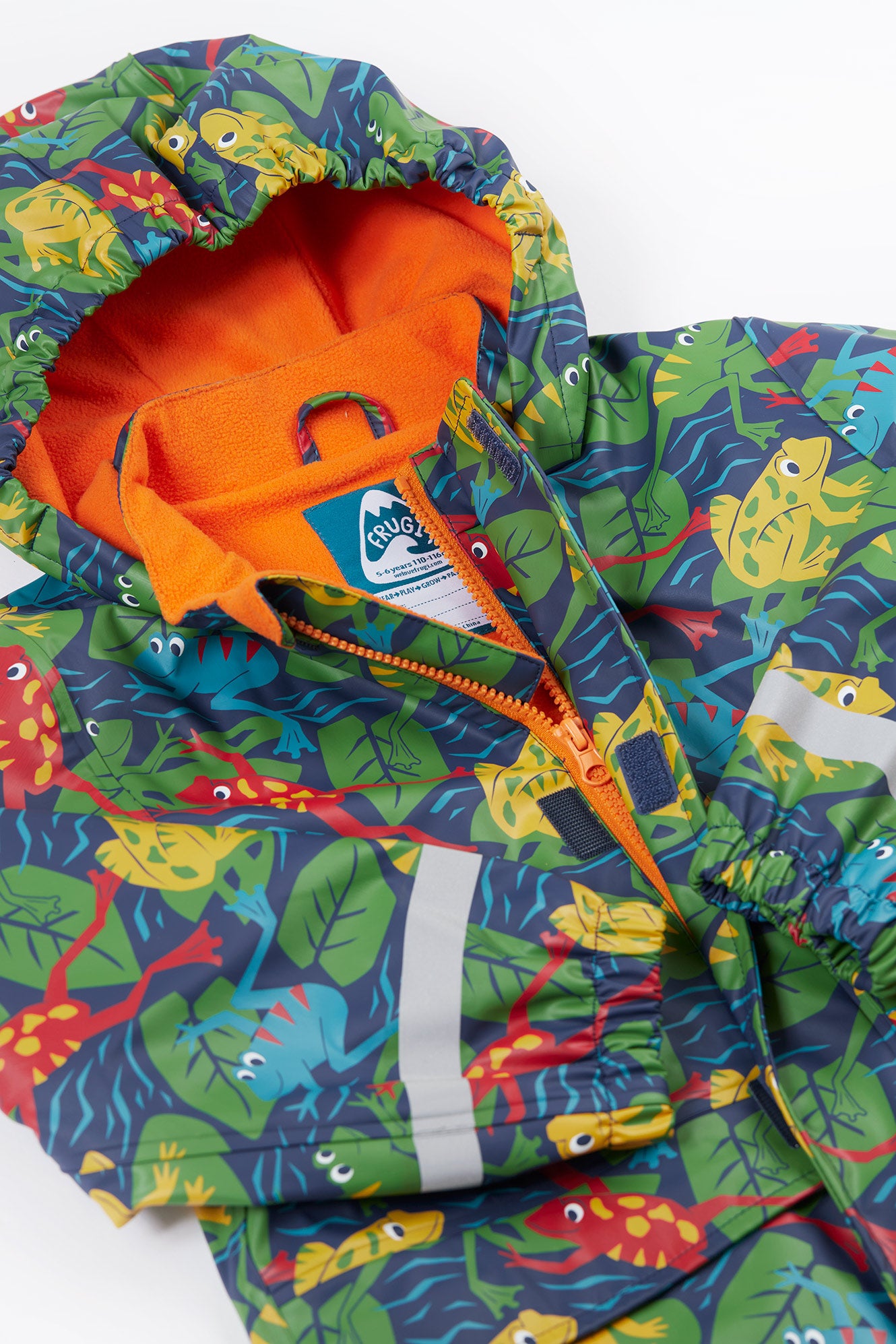 Frugi Printed Puddle Buster Coat in Be Hoppy!