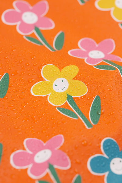 Frugi Printed Puddle Buster Coat in Fun Flowers