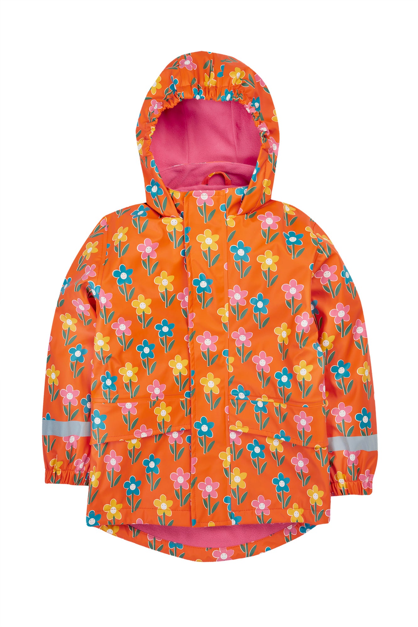 Frugi Printed Puddle Buster Coat in Fun Flowers