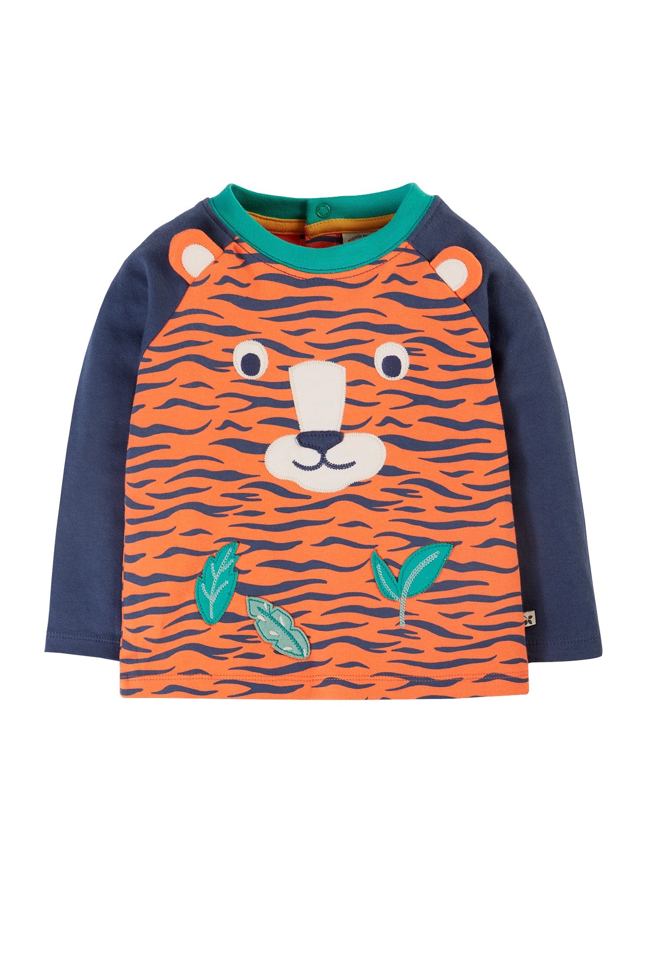 Frugi Raglan Top - Tiger/Tiger Face-Kids-Ohh! By Gum - Shop Sustainable