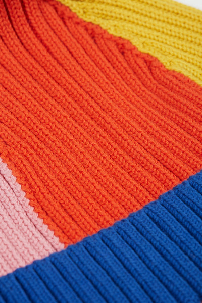 Frugi Rainbow Rib Bobble Hat-Kids-Ohh! By Gum - Shop Sustainable