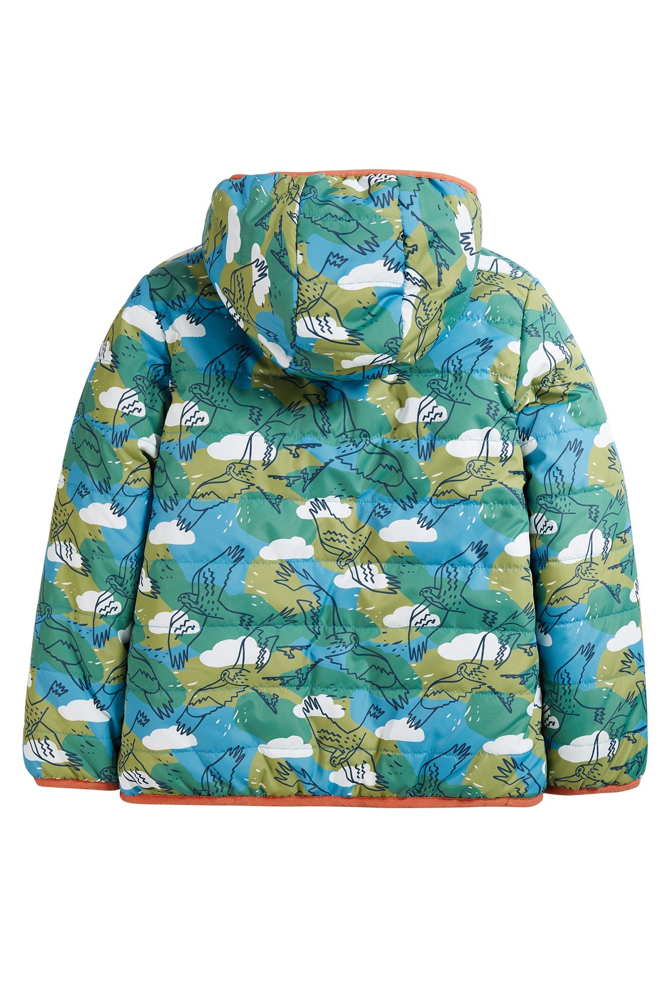 Frugi Reversible Toasty Trail Jacket in Birds of Prey/Indigo-Kids-Ohh! By Gum - Shop Sustainable