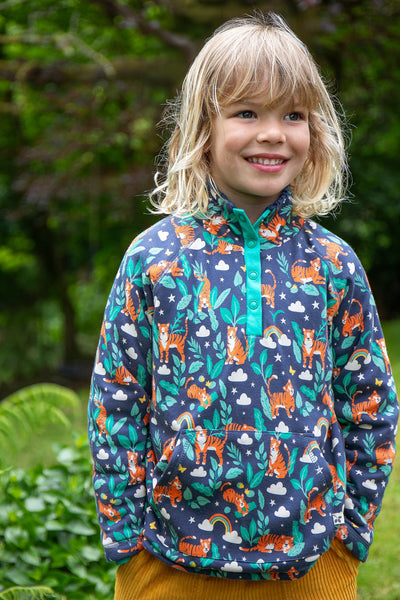 Frugi Snuggle Fleece - Roarsome!-Kids-Ohh! By Gum - Shop Sustainable