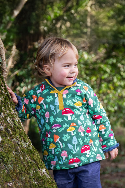 Frugi Snuggle Fleece in Fun Guys