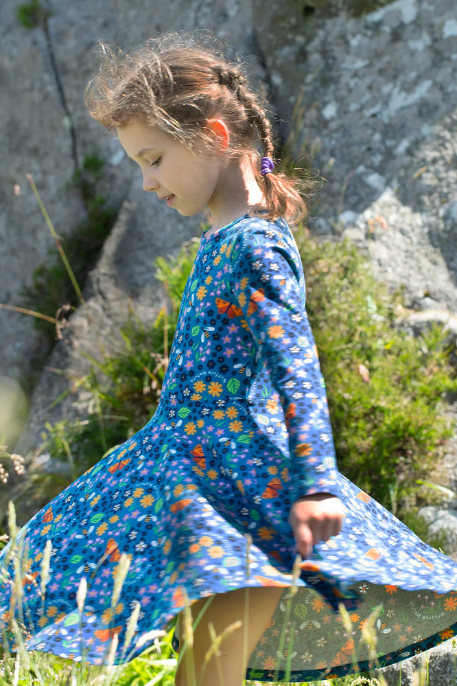 Frugi Sofia Skater Dress in Nurture Nature-Kids-Ohh! By Gum - Shop Sustainable